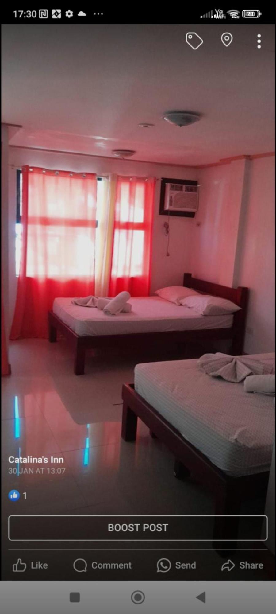 Catalina'S Inn Family Room Panglao Exterior foto